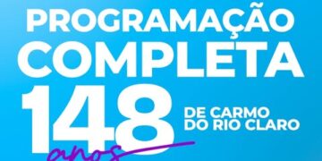 Carmo do Rio Claro celebra 148 anos com shows e eventos