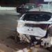 Imagens mostram CARRO DESGOVERNADO bater, deixando três pessoas em estado grave