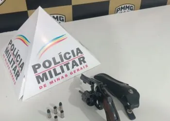 Homem é preso após efetuar disparos de arma de fogo durante discussão