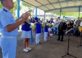 VÍDEO | Marinha do Brasil realiza Operação Furnas; alunos do projeto Fanfarrando de São José da Barra participam de momento especial