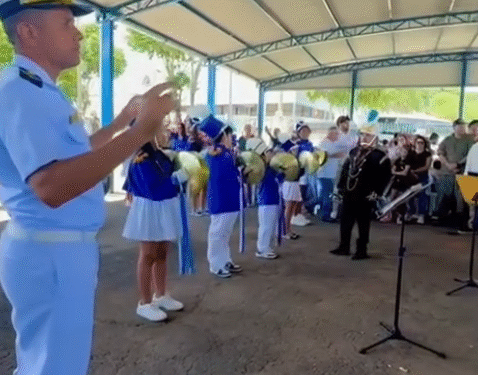 VÍDEO | Marinha do Brasil realiza Operação Furnas; alunos do projeto Fanfarrando de São José da Barra participam de momento especial