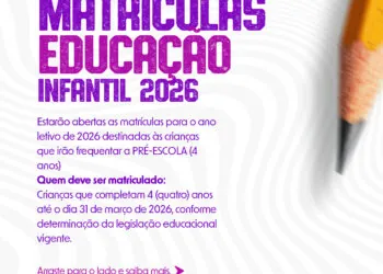 Educação Infantil: Carmo do Rio Claro inicia matrículas para 2026