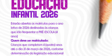 Educação Infantil: Carmo do Rio Claro inicia matrículas para 2026