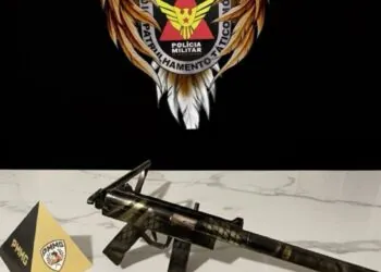 Polícia Militar apreende submetralhadora e munições durante diligências em Alfenas (MG)