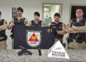 Polícia Militar de Alfenas intensifica ações e retira três armas de fogo das ruas em uma semana