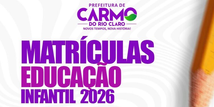 Matrículas para a pré-escola em Carmo terminam nesta sexta-feira (14)