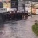 Temporal com granizo causa transtornos e alagamentos em Passos neste domingo