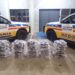 Ação policial intercepta carro com 152 barras de maconha no Sul de Minas