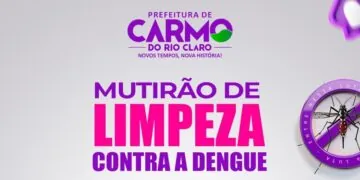 Prefeitura de Carmo do Rio Claro faz mutirão de limpeza contra a dengue