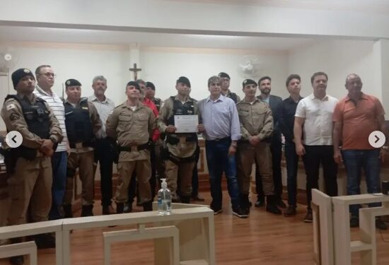 Vereador Niltão homenageia Polícia Militar e Guarda Civil por atuação exemplar durante a Safra 2025 em Conceição da Aparecida