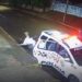 VÍDEO | Motociclista embriagado bate em viatura da PM parada e acaba preso