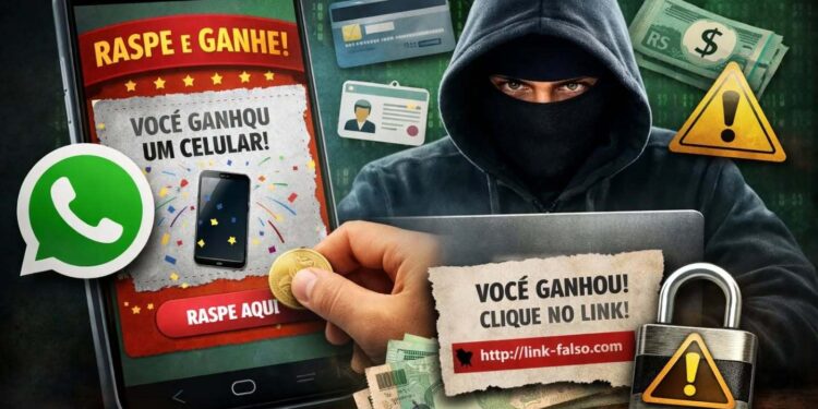 Golpe da raspadinha: links no WhatsApp roubam dados e dinheiro