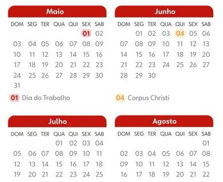 Calendário de 2026 terá nove feriados nacionais em dias úteis; veja