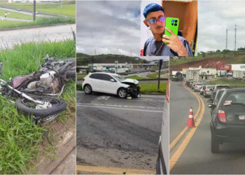 Jovem de 24 anos morre em acidente entre carro e motocicleta na BR-459