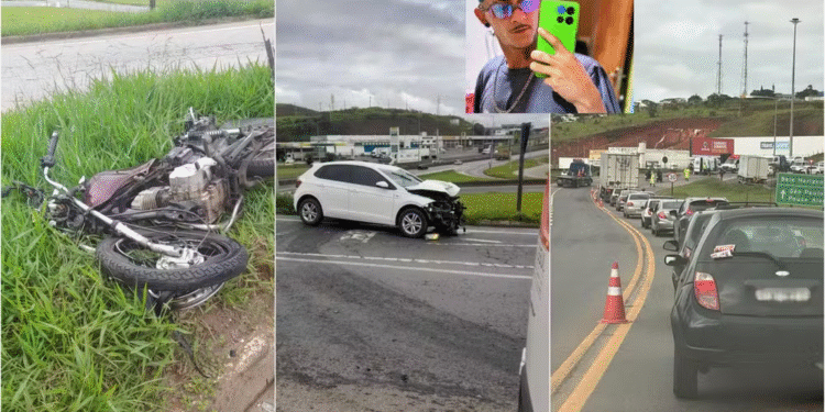 Jovem de 24 anos morre em acidente entre carro e motocicleta na BR-459