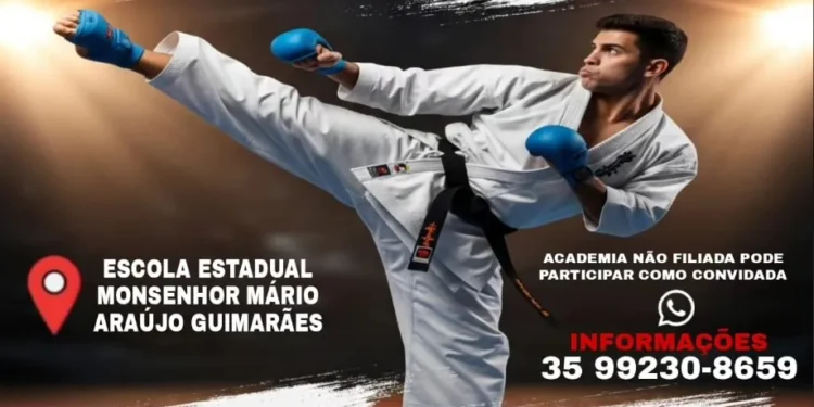 Neste domingo, 07 – Carmo do Rio Claro recebe a etapa final da Copa Minas Gerais de Karatê