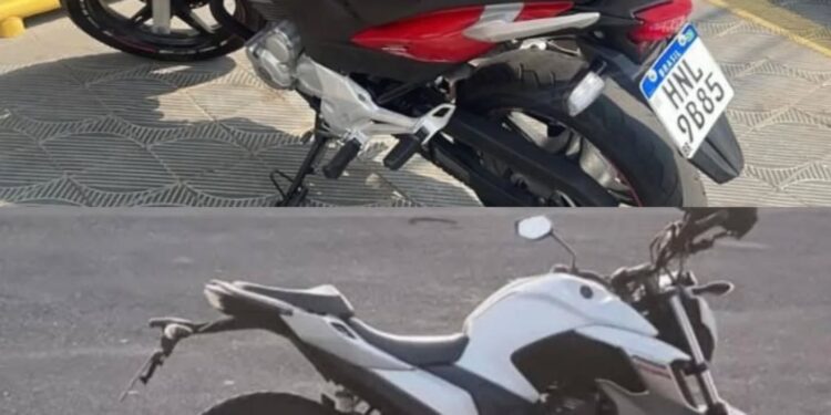 Duas motocicletas são furtadas em Alfenas; polícia busca suspeitos