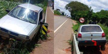 Motorista tenta desviar de pedágio e bate carro em rodovia que liga Alfenas/Areado