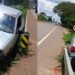 Motorista tenta desviar de pedágio e bate carro em rodovia que liga Alfenas/Areado