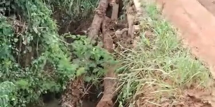 VÍDEO| Moradores alertam para risco em ponte da zona rural de Carmo do Rio Claro