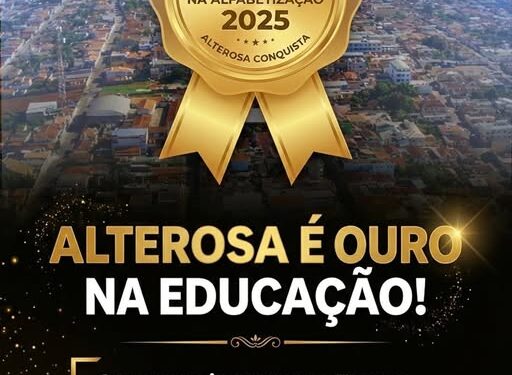 Alterosa conquista Selo Ouro na Alfabetização 2025