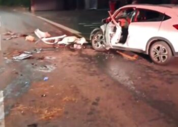 VÍDEO | Acidente grave mobiliza bombeiros e SAMU e deixa seis feridos