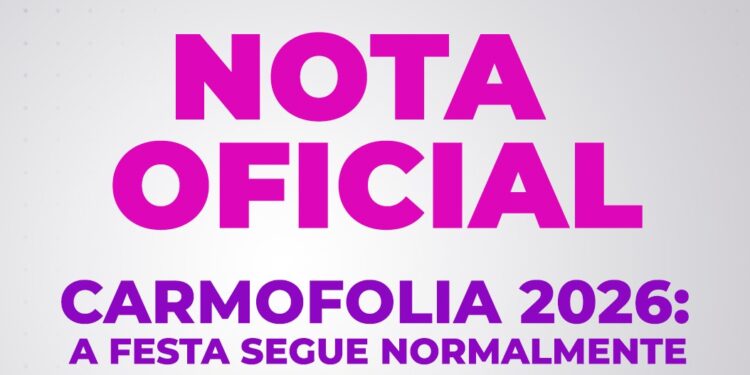 Carmo Folia 2026 divulga nota e mantém programação