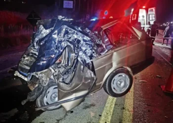 Pai e filho morrem em acidente entre carro e caminhão na BR-459