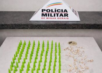 Operação da PM em Alfenas resulta em prisões e apreensão de quase 100 pinos de cocaína