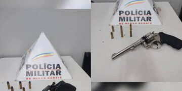 PM apreende dois revólveres e prende três pessoas durante madrugada em Alfenas (MG)