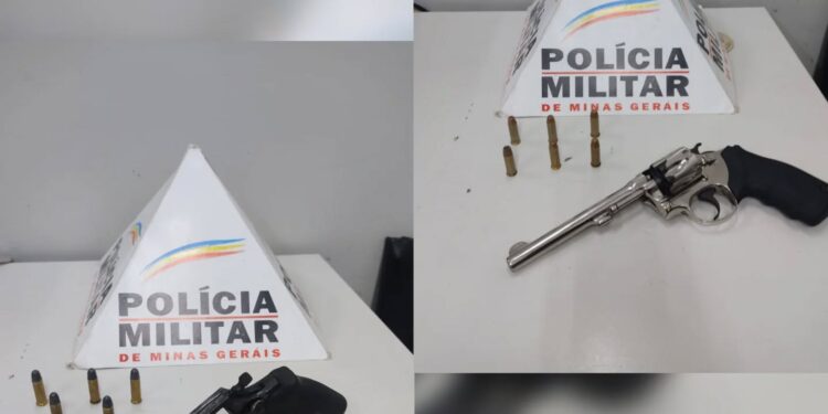 PM apreende dois revólveres e prende três pessoas durante madrugada em Alfenas (MG)
