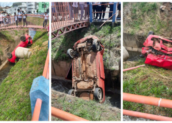 VÍDEO: Idoso morre após carro cair em córrego em Alpinópolis