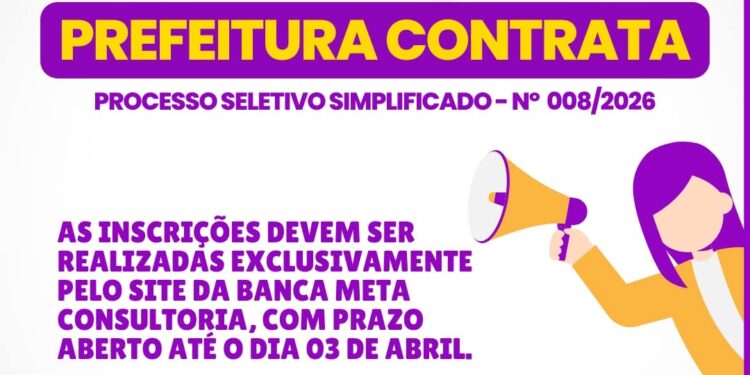 Inscrições para processo seletivo em Carmo do Rio Claro terminam nesta sexta, 03