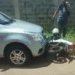 VÍDEO: Acidente entre carro e moto mobiliza resgate