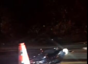 Homem morre após ser atropelado por carro e ônibus na BR-265, em Boa Esperança (MG)