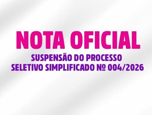 Prefeitura de Carmo do Rio Claro suspende Processo Seletivo Simplificado nº 004/2026