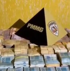 PM Rodoviária apreende mais de R$ 350 mil em dinheiro vivo e prende dois homens