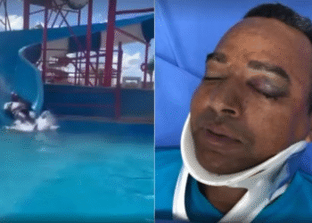 VÍDEO: Homem fica gravemente ferido em toboágua no Sul de Minas