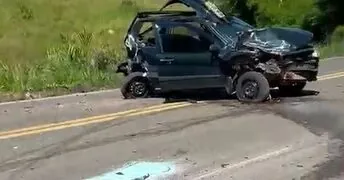 VÍDEO | Acidente com três veículos é registrado na MG-184, entre Conceição da Aparecida e Cavacos