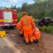 Grave acidente entre caminhão e carro deixa vítima presa às ferragens na saída de Varginha