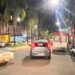 Colisão entre carro e moto deixa ferido em Alfenas