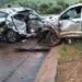 VÍDEO: Passageiro morre após colisão entre carro e caminhonete na BR-146, em Passos