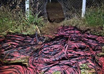 Cabos de cobre são apreendidos pela PM após tentativa de furto em usina fotovoltaica em Passos