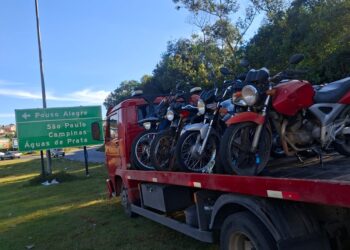 VÍDEO: Operação da Polícia Militar Rodoviária apreende sete motocicletas na LMG-877