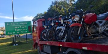 VÍDEO: Operação da Polícia Militar Rodoviária apreende sete motocicletas na LMG-877