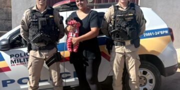 VÍDEO: Polícia Militar age rápido e salva bebê de 3 meses engasgado em Ilicínea