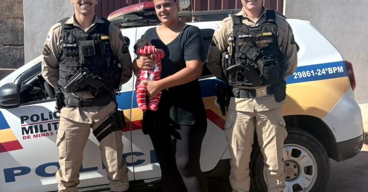 VÍDEO: Polícia Militar age rápido e salva bebê de 3 meses engasgado em Ilicínea