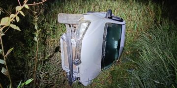 Mulher sem habilitação provoca acidente na MG-179 e acaba presa no Sul de Minas