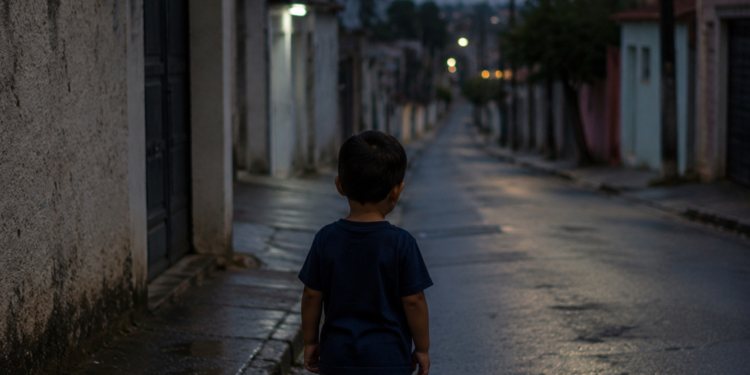Menino de 2 anos é achado sozinho na rua às 5h30 da manhã