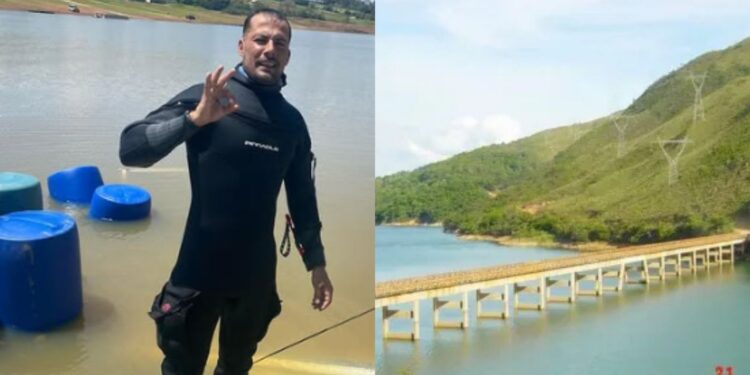 VÍDEO: Mergulhador profissional mostra imagens do fundo da Ponte Torta em Carmo do Rio Claro